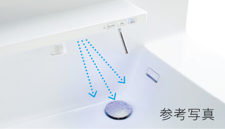 プレサンスロジェ名護宇茂佐ヴォール　パウダールーム　「キレイ除菌水」機能が付きいつもキレイで気持ちよく